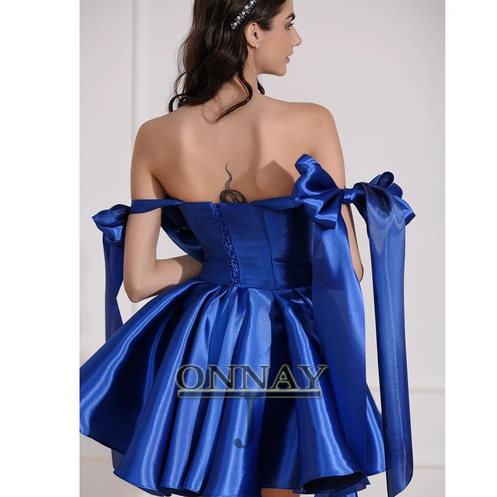 Personalizado moda menina mini vestidos de baile arco rendas até árabe saudita sob medida cocktail baile de formatura vestido de festa noche