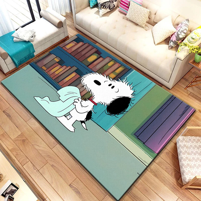 Snoopy the hottest anime cartoon Carpet, Living room Bedroom floor mat Kitchen mat Bedroom Mat,bedroom  birthday gift Yoga mat