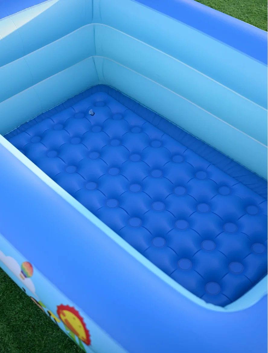 حمام سباحة للأطفال مطبوع بطبقتين مع قاعدة فقاعية #6