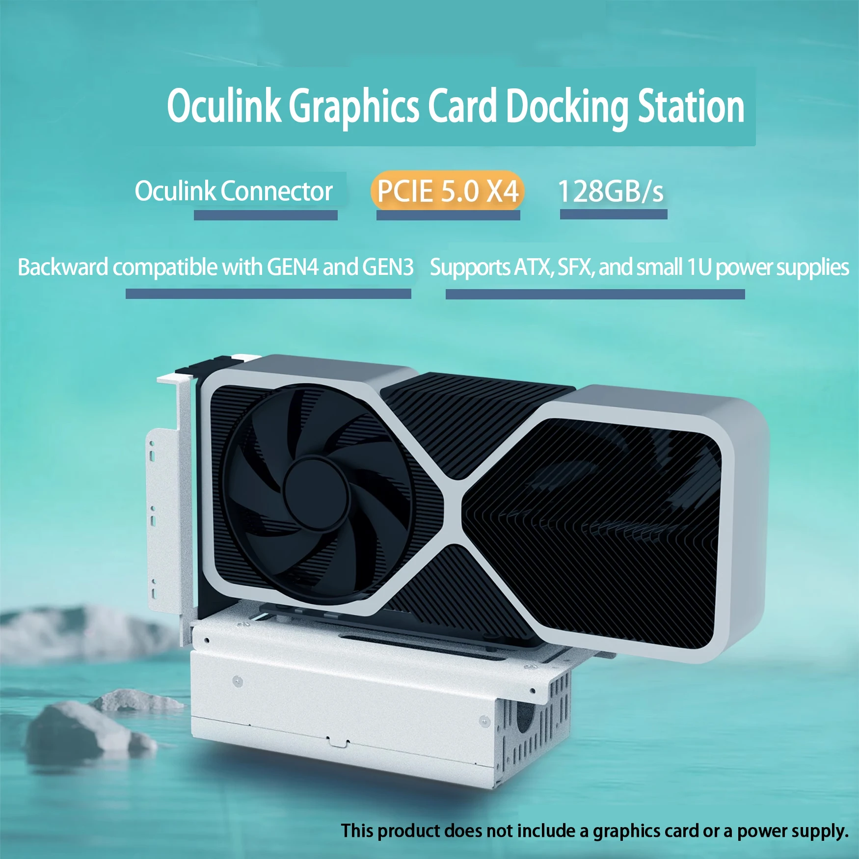 EGPU box OCULINK 専用 eGPU OCuLink GPU Dock PCIe 5,0 x4 portátil GDP de alta velocidad