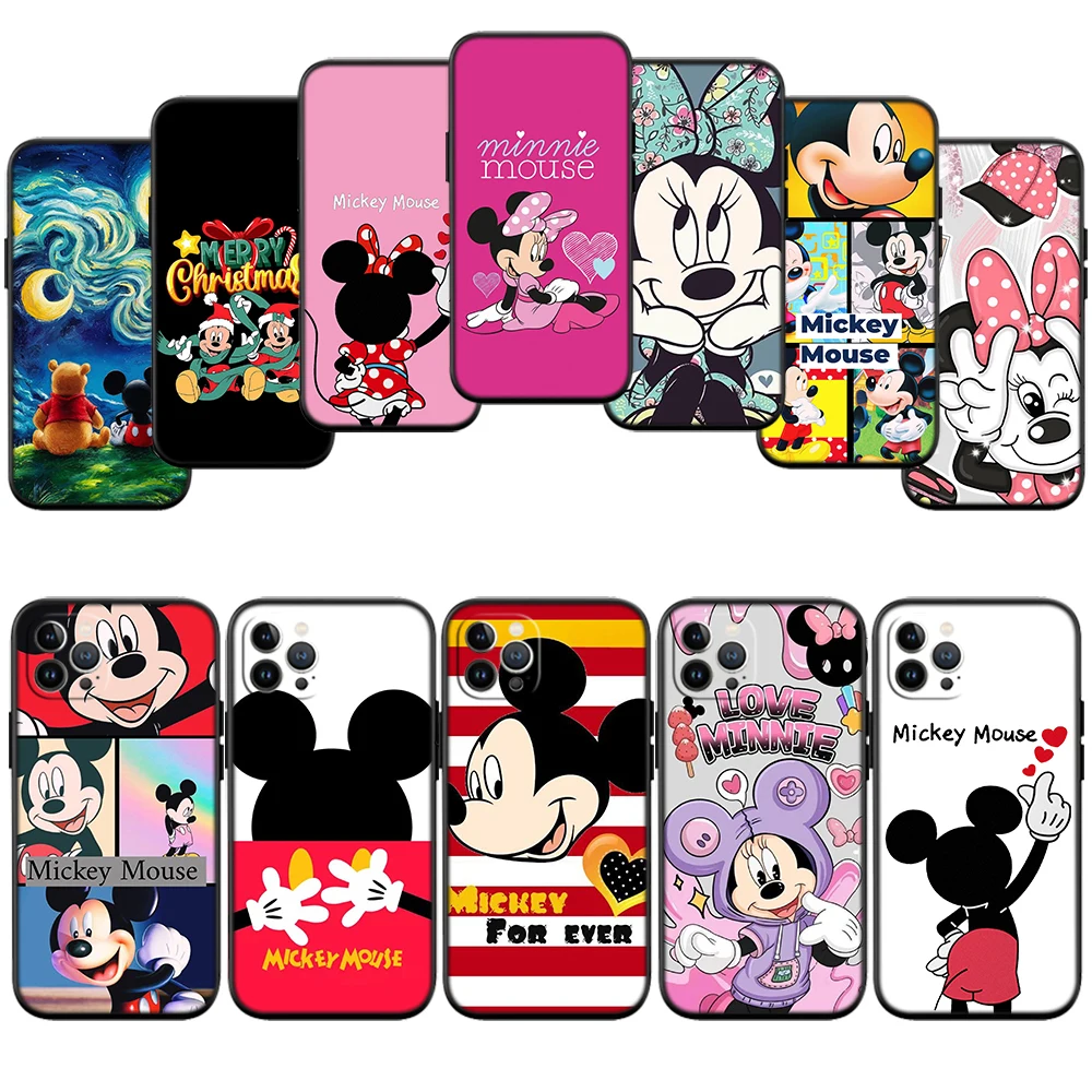 Capa de Celular de Alta Qualidade DS10 Mickey Minnie Mouse para iPhone SE X XS XR 16E 17 11 Pro Max 8 7 6 6s Plus Air