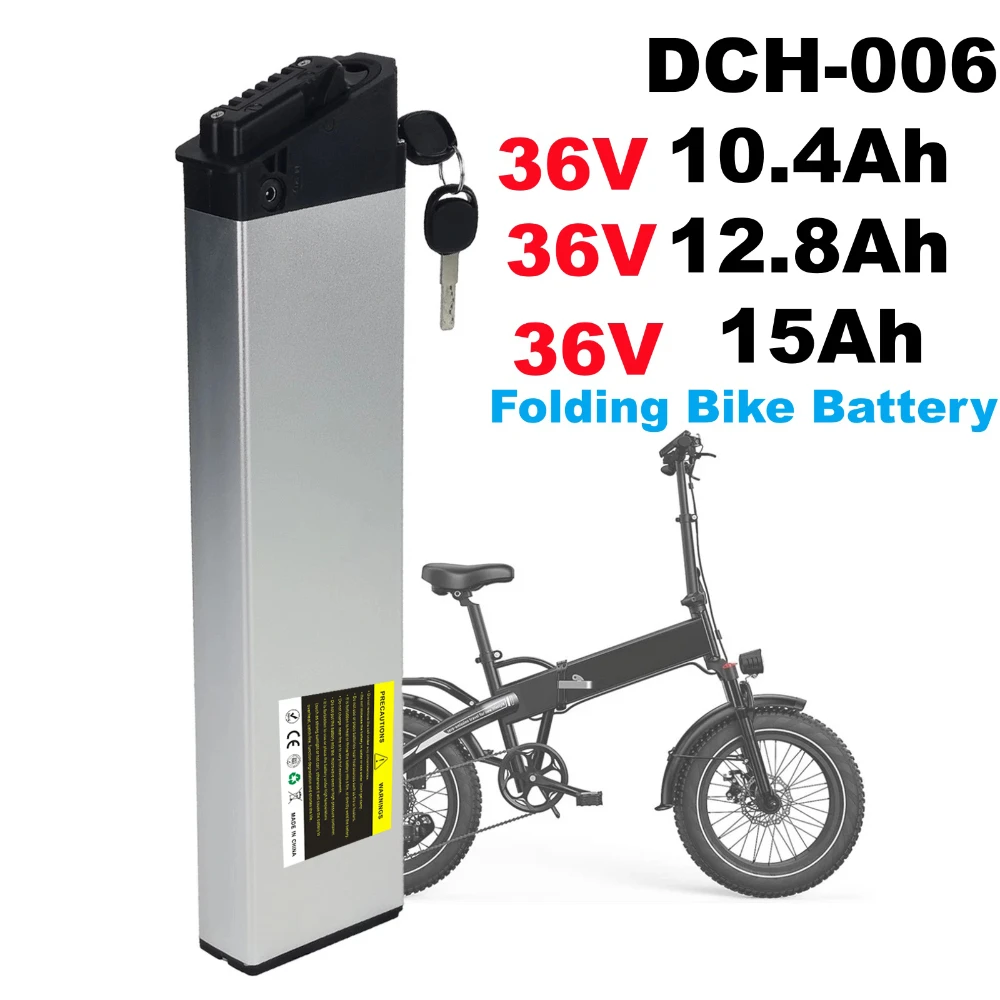 36V Folding Bike Lithium Battery Pack 10.4Ah12.8Ah15Ah Built-in BMS Replacement Battery For ADO A20 A20F MAT City Bike Fiido M1