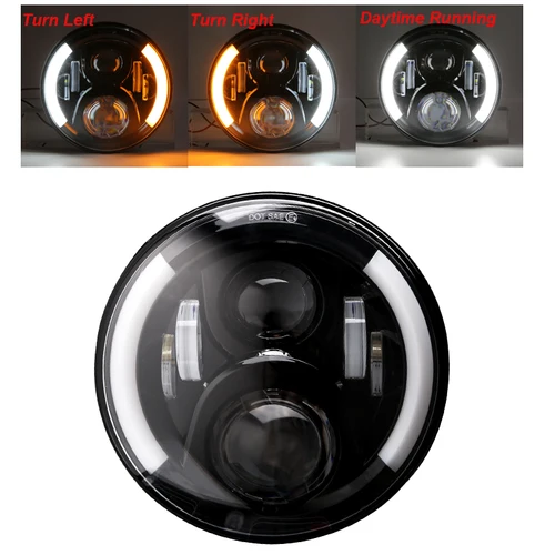 Imagen 2 del producto Faro LED de 7 pulgadas para motocicleta Harley Touring Ultra clásico Electra Street Glide Road King Yamaha