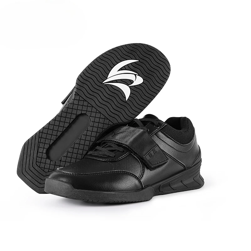 

Classic Black Weight Lifting Sneakers for Unisex Thick Soled Men Women Squat Hard Pull Shoe Wearable Indoor Sports Shoes