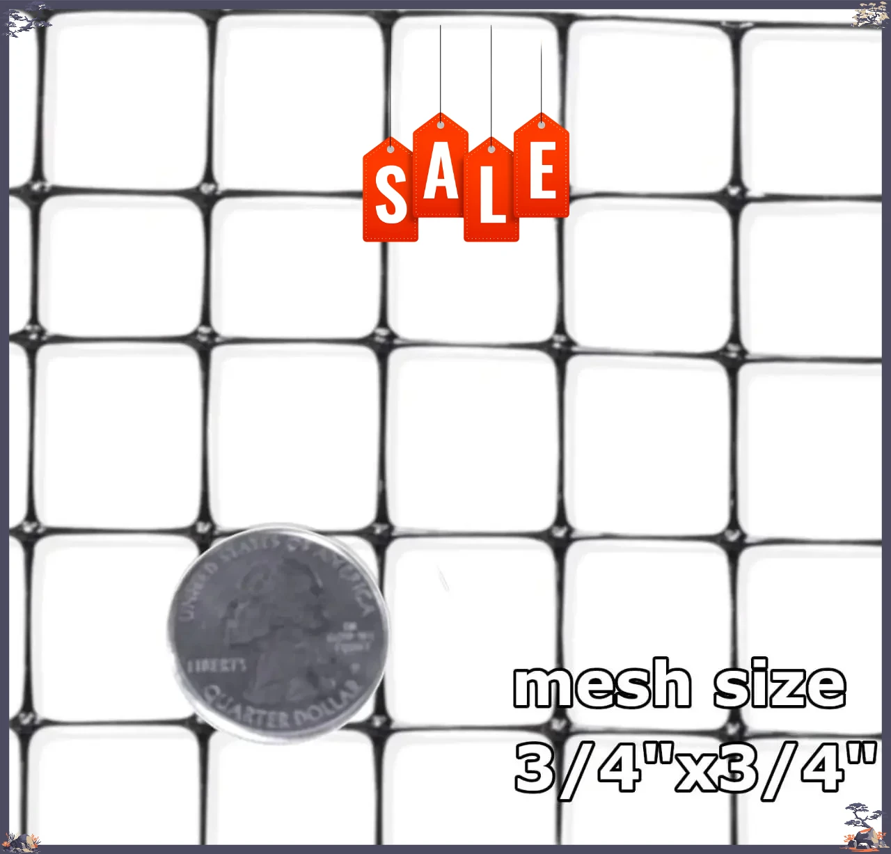 

Бестселлер: Сетка-ограждение для оленей и животных (55 г/м²) 2,3 м x 100 м (ячейки 19x19 мм) - Сложенная для транспортировки. Ограниченное предложение.