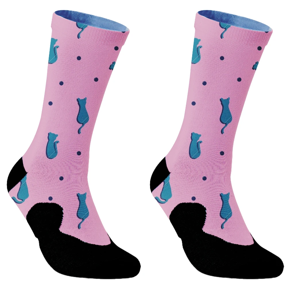 2024 New Hiphop Cotton Men Socks Harajuku Happy Funny animal Flamingo chili Dress Socks for Male Wedding Christmas Gift