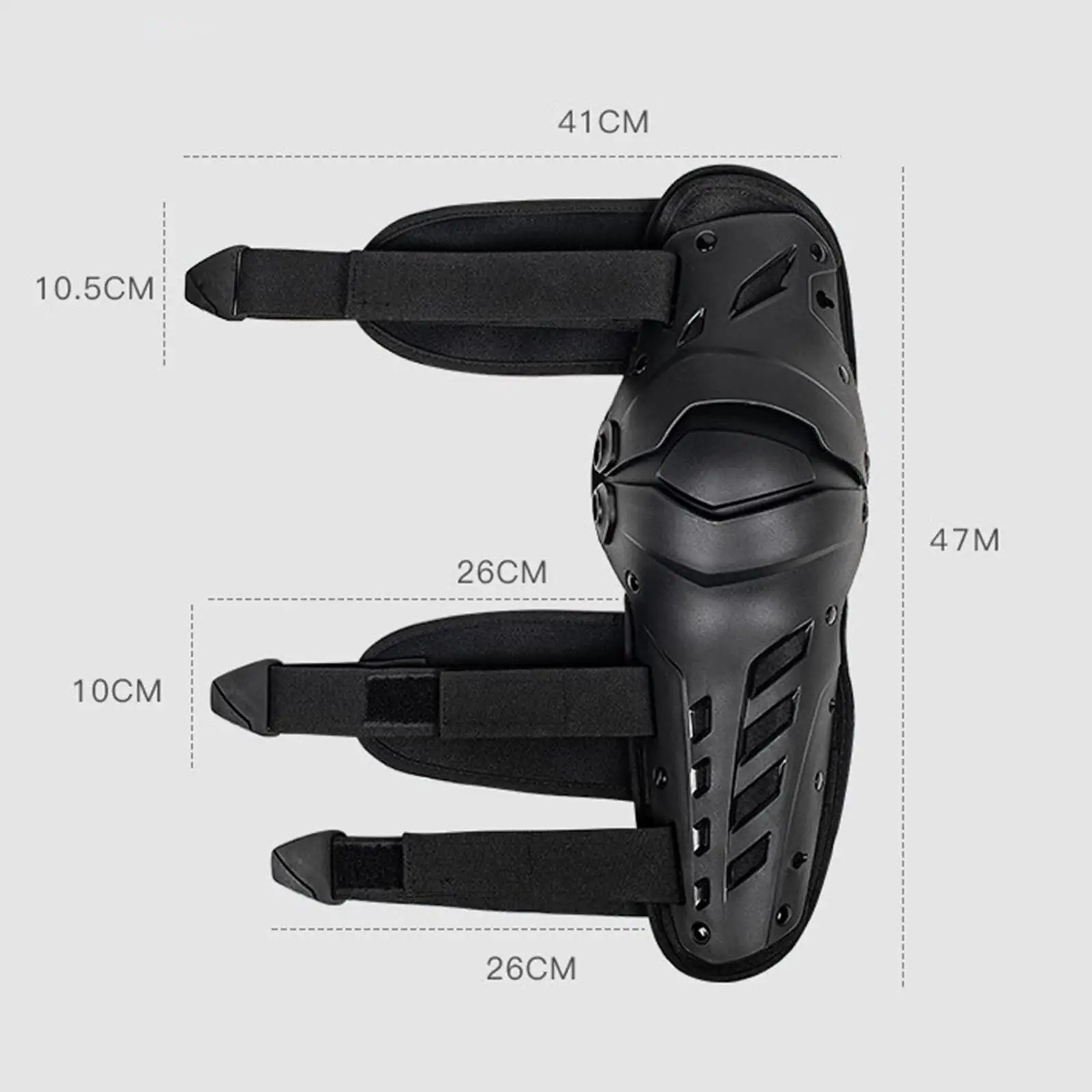 Professional Sturdy Motorcycle Knee Pads for Men Motocross Knee Guards with Quick Release Buckle Adjustable Straps Windproof