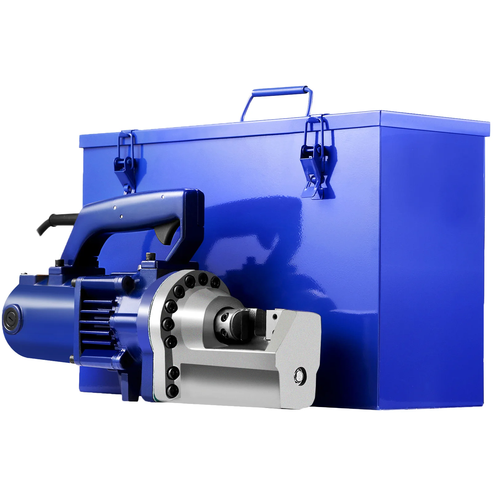 SucceBuy RC-22 Portable Electric Hydraulic Rebar Cutter 4mm-25mm 1350W for Railways Oil Field with Easy to Carry Stainless Box