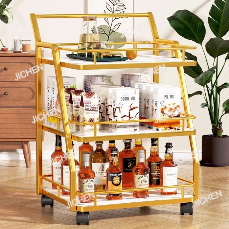 JC 3-Tier Service Cart محطة المشروبات المتنقلة لمطعم المطبخ التجاري رف المرافق لبار حفلة تخدم عرض العربة