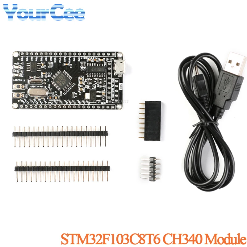 STM32F103C8T6 CH340 SCM System Core Learning Development Board Module STM32 STM32F103 New-F103C8