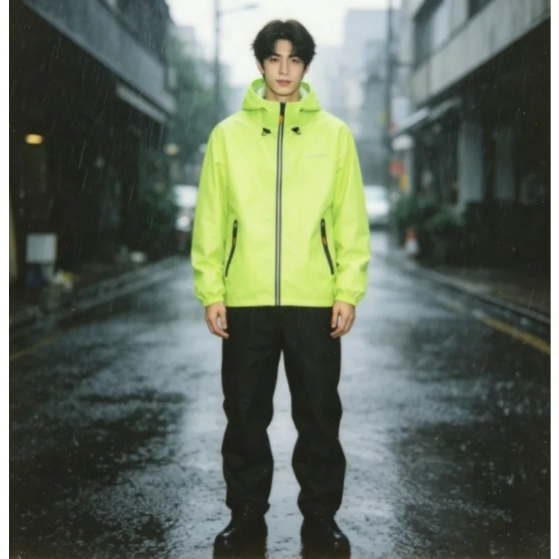 

Men’s Waterproof Rain Jacket and Pants Set Lightweight Quick Dry for Fishing Cycling and Backpacking Trip