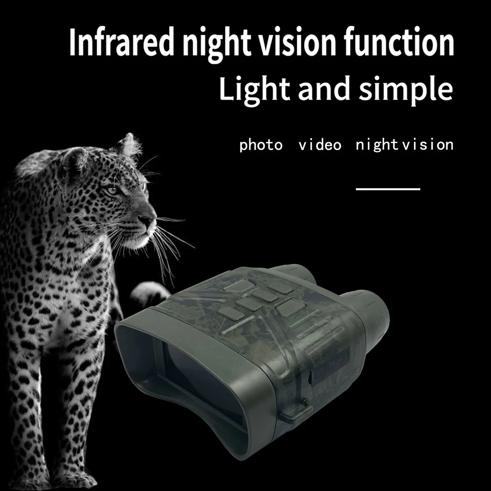 Binocolo ottico portatile esterno portatile 4K Zoom digitale 5X Foto video Scatto 150-200M Distanza di visione completamente scura per esterni