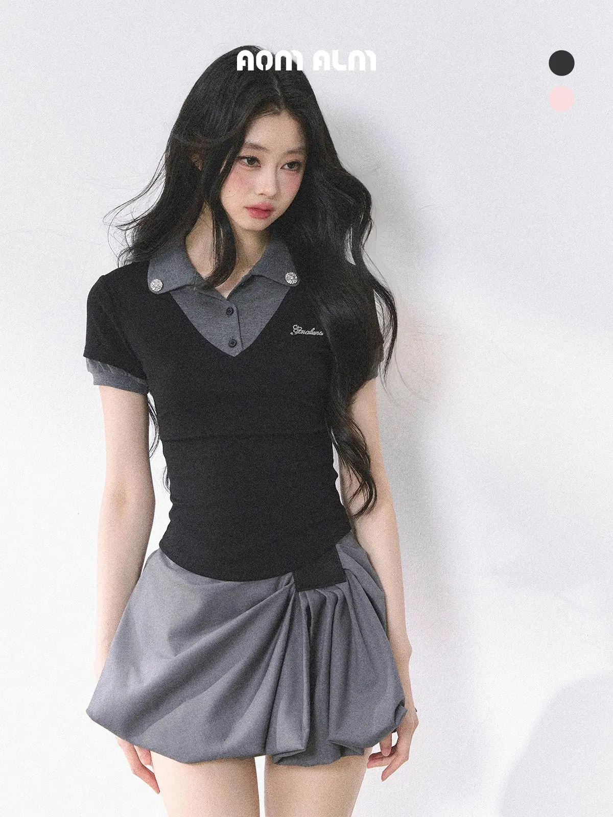 

AOMALM Spicy Girl ort Sve T-irt Women's Summer ort Sle American oulder High School Holiday Two-Piece Cotton Top