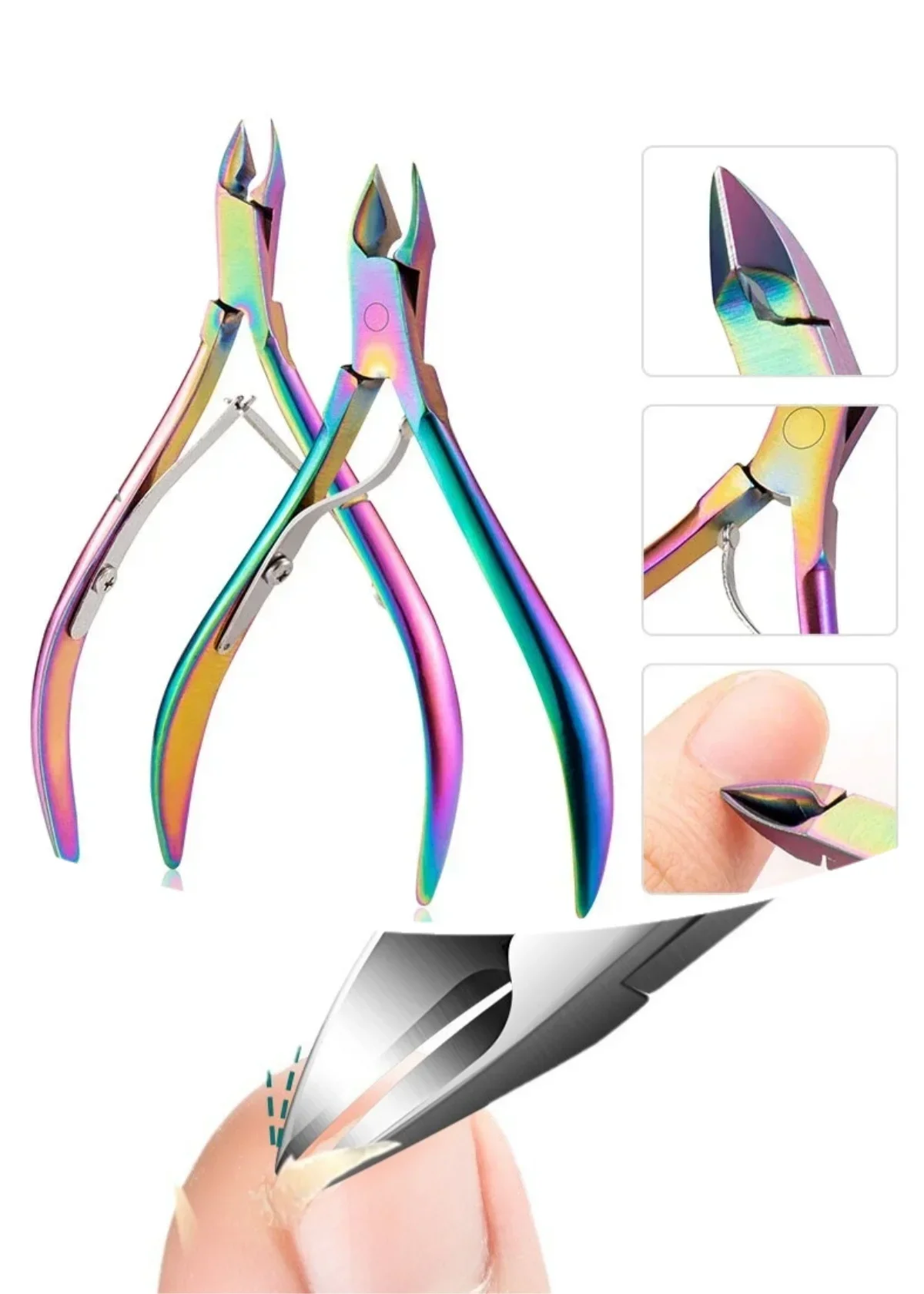 

Nail Cutter Cuticle Nippers Paronychia Nail Clippers Profesional Ingrown Toenail Scissors Dead Skin Removal Pedicure Tool New