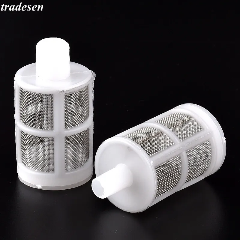 1~3Pcs Garden Fish Tank Filter Aquarium Water Tank Inflow Inlet Stainless Cylinder Filter Mesh Watering Hose Connector