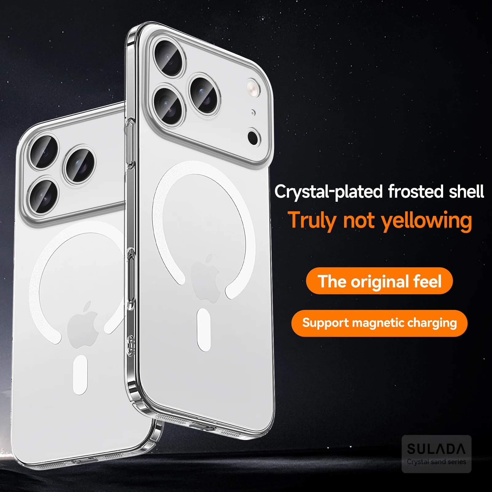 

For iPhone 17 16 15 14 Pro Max Case New Electroplating Magnetic Frosted Ultra-thin Anti-drop Cover For iPhone 17 Air Funda