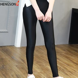 Slim Leggings For Women 2023 Autumn Bottom Elastic Waist Skinny Trousers Ankle-Length Leggings Black Fitness Legging