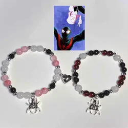 Spider Matching Couple Beaded Bracelet Y2k Couple Aesthetics Gift