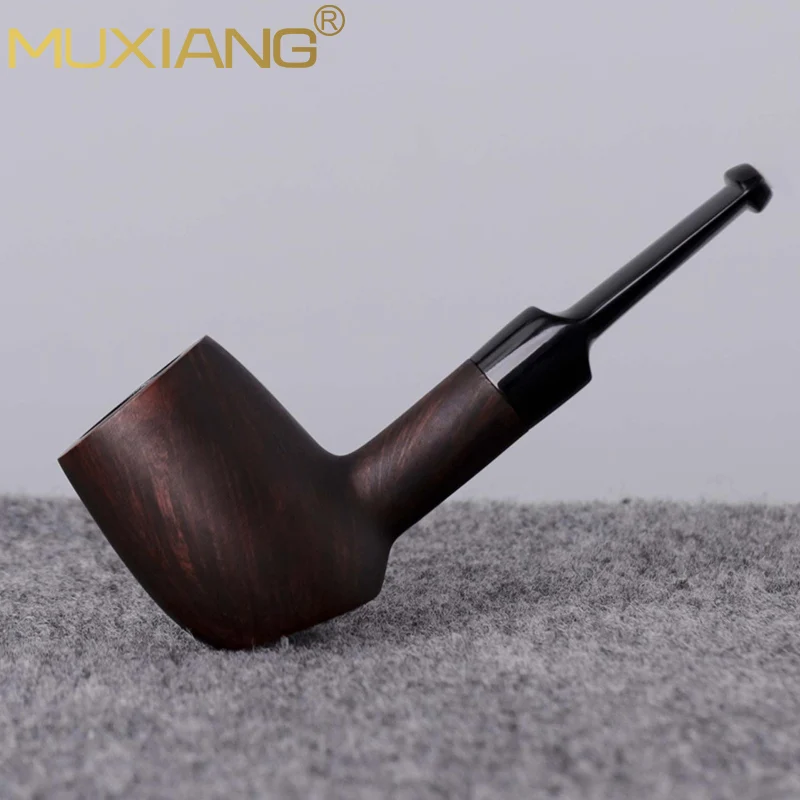 

Muxiang Small Hammer Tobacco Pipe Smoking Pipe Handmade Briar Wood Portable Pipe Short Straight Handle Desktop Briar Pipe Gift