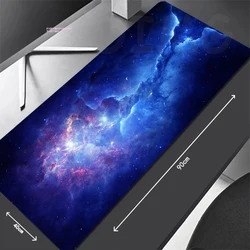 Space Mouse Pads Locking Edge Gaming Mousepad Gamer Mouse Mat Keyboard Mats Desk Pad Mousepads XXL 90x40cm For Computer