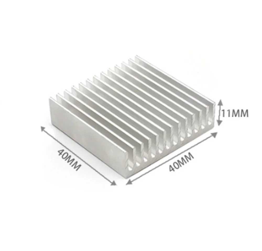 40x40x11mm Aluminum Heat Sink Radiator With Thermal Pad For Light DIY