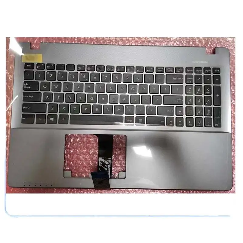 WAF MEIARROW Novo/orig capa superior para Asus X550 X550V X550C 15.6 "Conjunto de capa superior com apoio para as mãos com teclado dos EUA, cinza