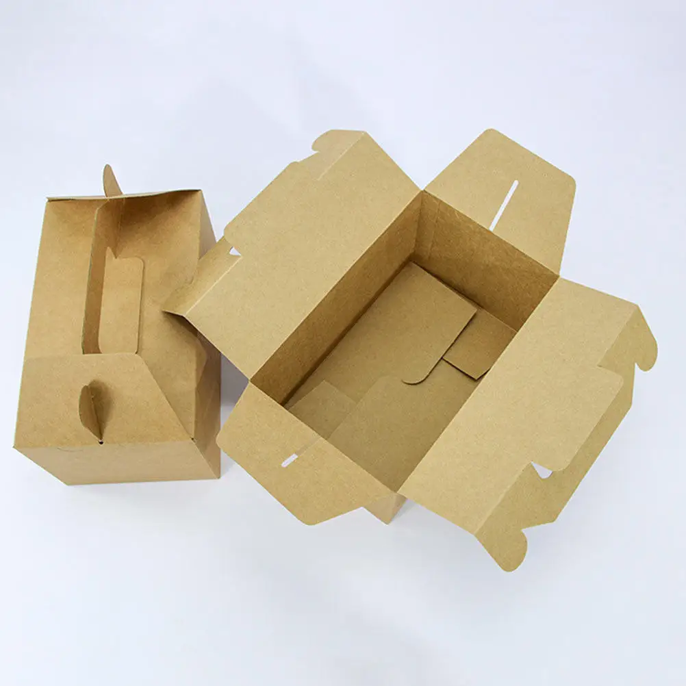 25pcs-thickened-food-grade-kraft-paper-fried-chicken-packing-boxes-versatile-disposable-food-carrying-containers-for-restaurants