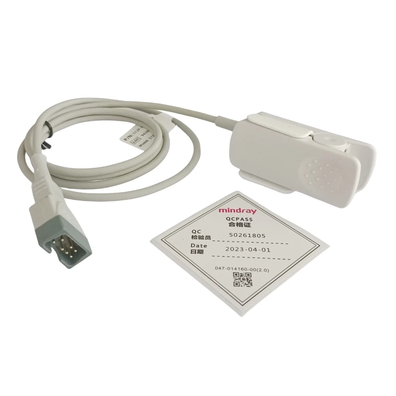 Original 512F Mindray Reusable SpO2 Sensor Adult Adt Finger Clip 512F-30-28263
