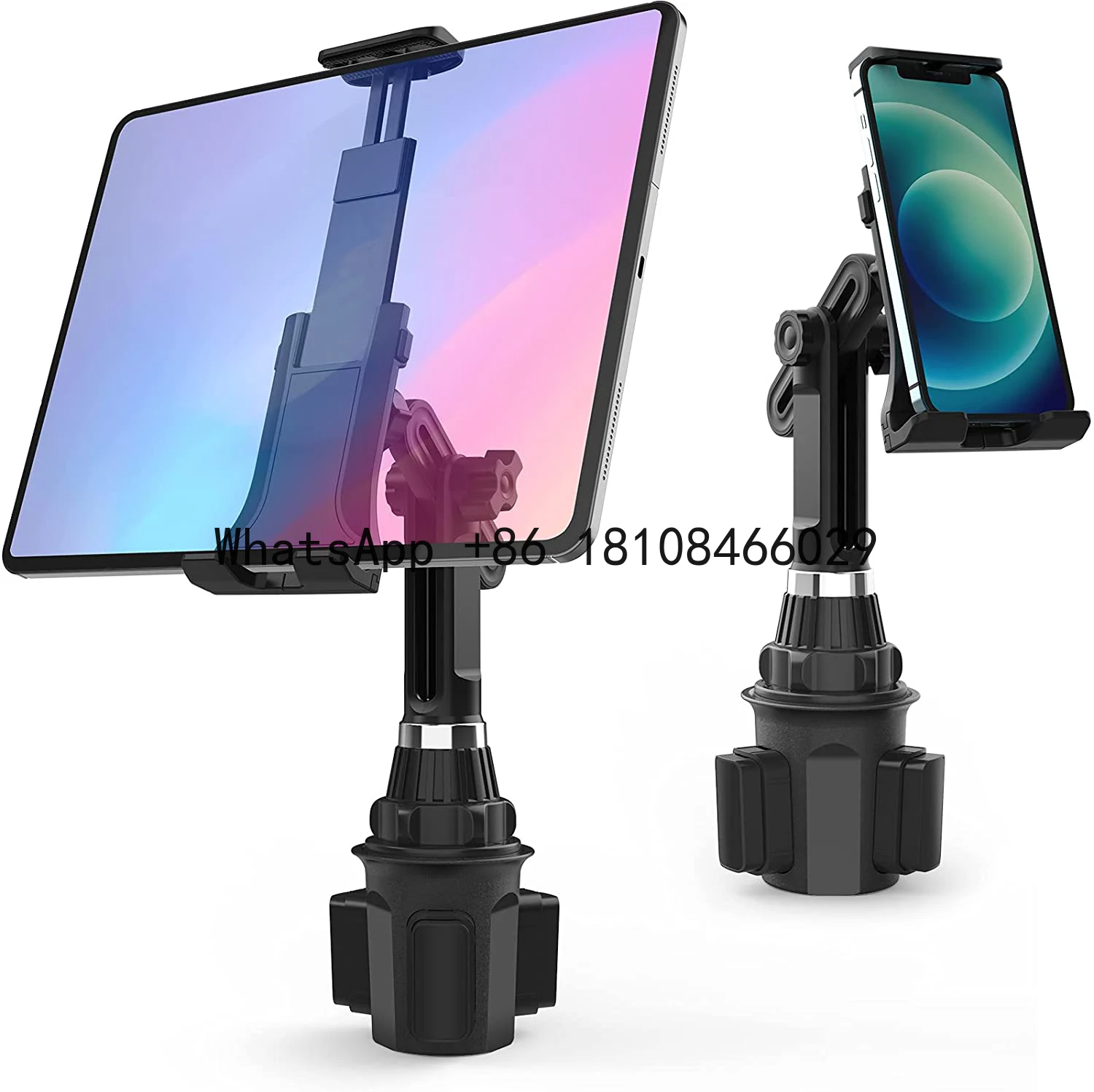 

Phone Holder for Car Cup Holder, Flexible Neck Mount Phone Holder Tablet Mount, Hands Free Universal Car Phone Holder Mount