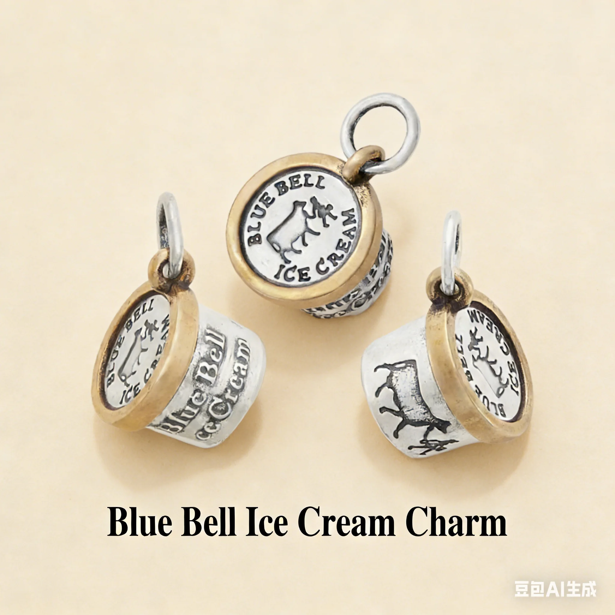 

Подвеска из стерлингового серебра 925 пробы в виде мороженого Blue Bell, романтический и милый подарок для девочек, подарок на День святого Валентина, подарок на День матери.