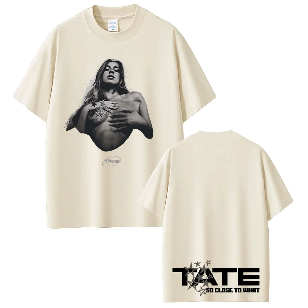 Tate Mcrae Graphic T-shirts Music Album So Close To What Miss Possessive World Tour 2025 T Shirts Men Women Fashion Trend Tshirt