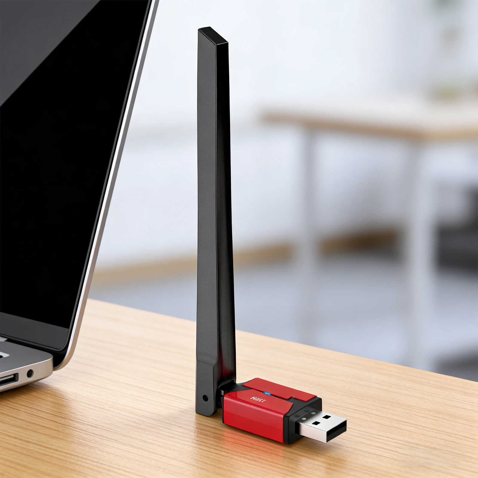 

USB BT6.0 Wireless Dongle Receiver 150M Long-Range Wireless Adapter Driver Free Transmitter Antenna for PC Mouse Keyboard