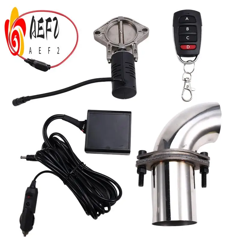 

AEF2-Exhaust Valve Muffler Cutout Kit Electric Exhaust Cutout Pipe Valve Set Wireless Remote Control Valve System