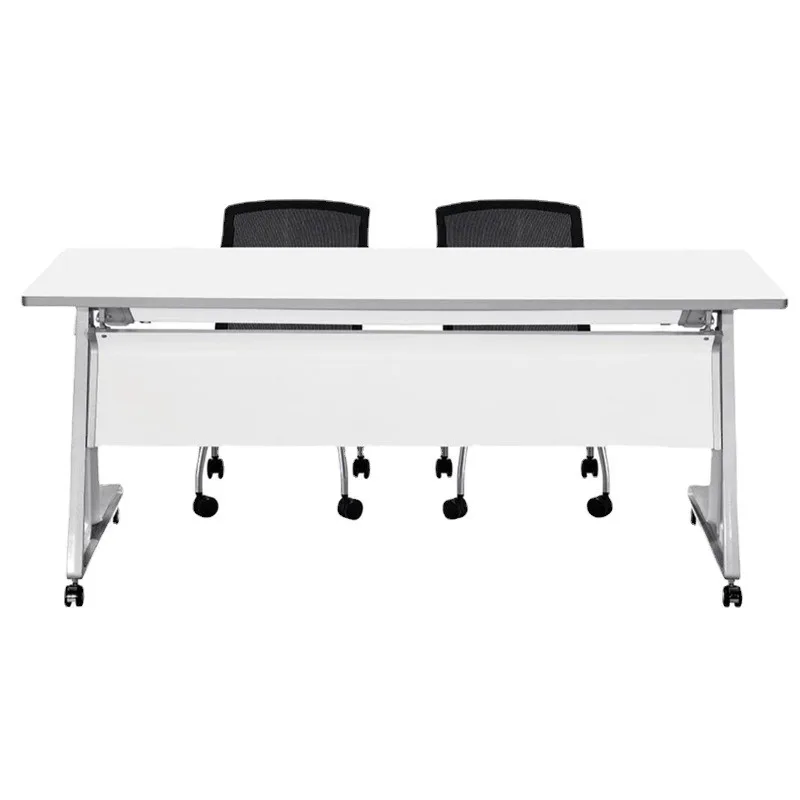 Folding training table, double study table, combination meeting mobile team collaboration desk