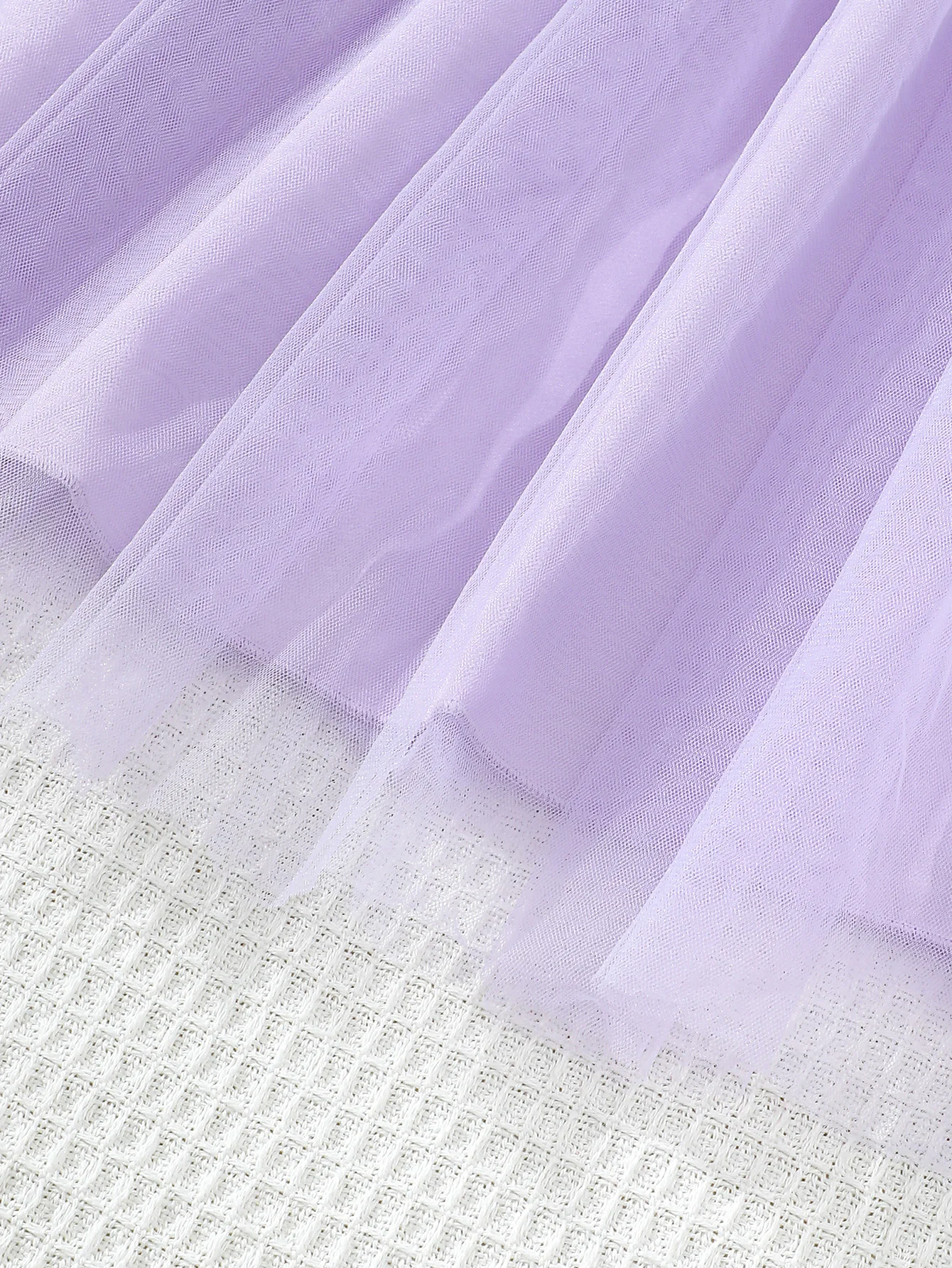 Summer Dress For Big girl Flower Dress  Ruffle Splice Gauze Sleeveless Dress One Piece Princess Dress Purple
