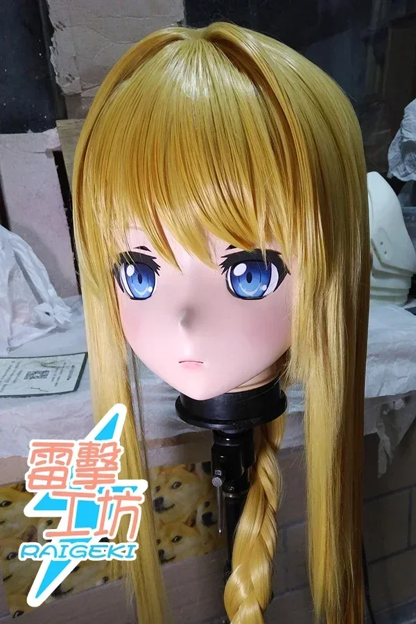 (RAIGEKI MAKS 76) Resina Lolita Crossdresser BAMBOLA BJD Cos Crossdress Testa Kigurumi Anime Alice Sintesi Trenta Maschere Cosplay