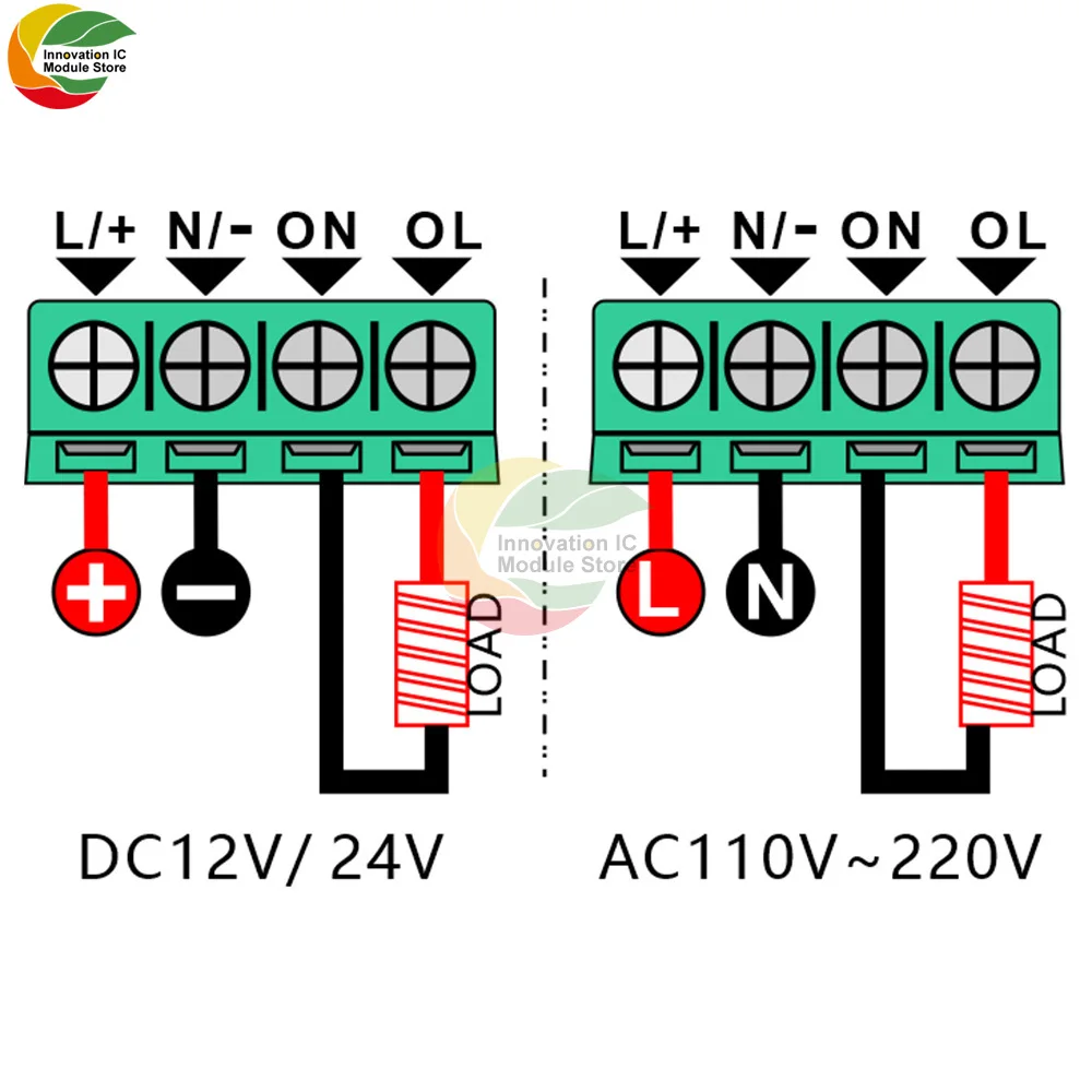Delay Relay Module DC 12V 24V Timer Relay Digital Timer Cycle Delay Switch Module AC 220V Power On-Off Controller