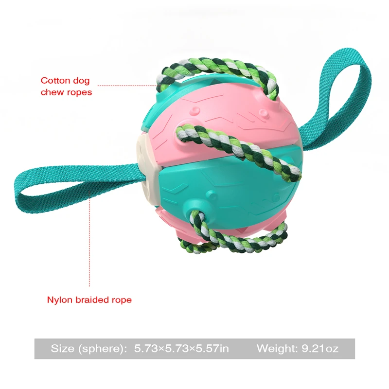 New Dog Soccer Ball Interactive Pet Toys Foldable Ball Molar Toy Outdoor Training Ball for Puppy Dog Chew Dog Accessories