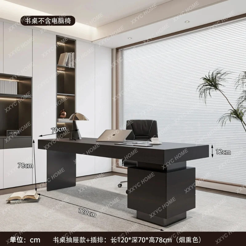 XX Cool Luxury Wood Office Desk Aesthetic Reception Writing Wooden Computer Desk Specialty Executive