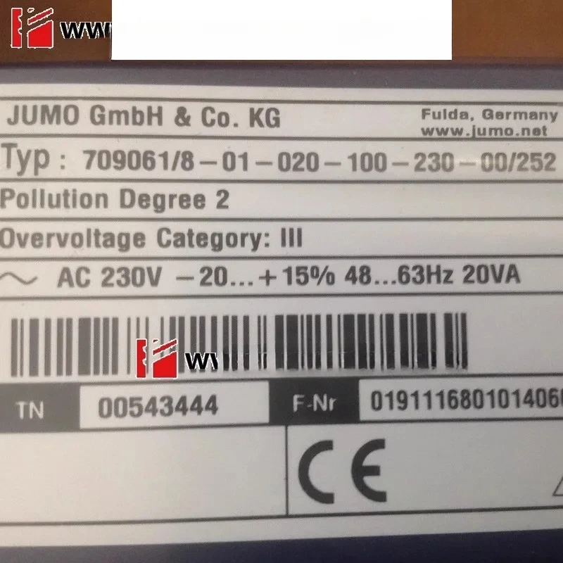 

JUMO 00543444 тиристорный контроллер мощности ТЯ-201 709061 /8-01-020-100