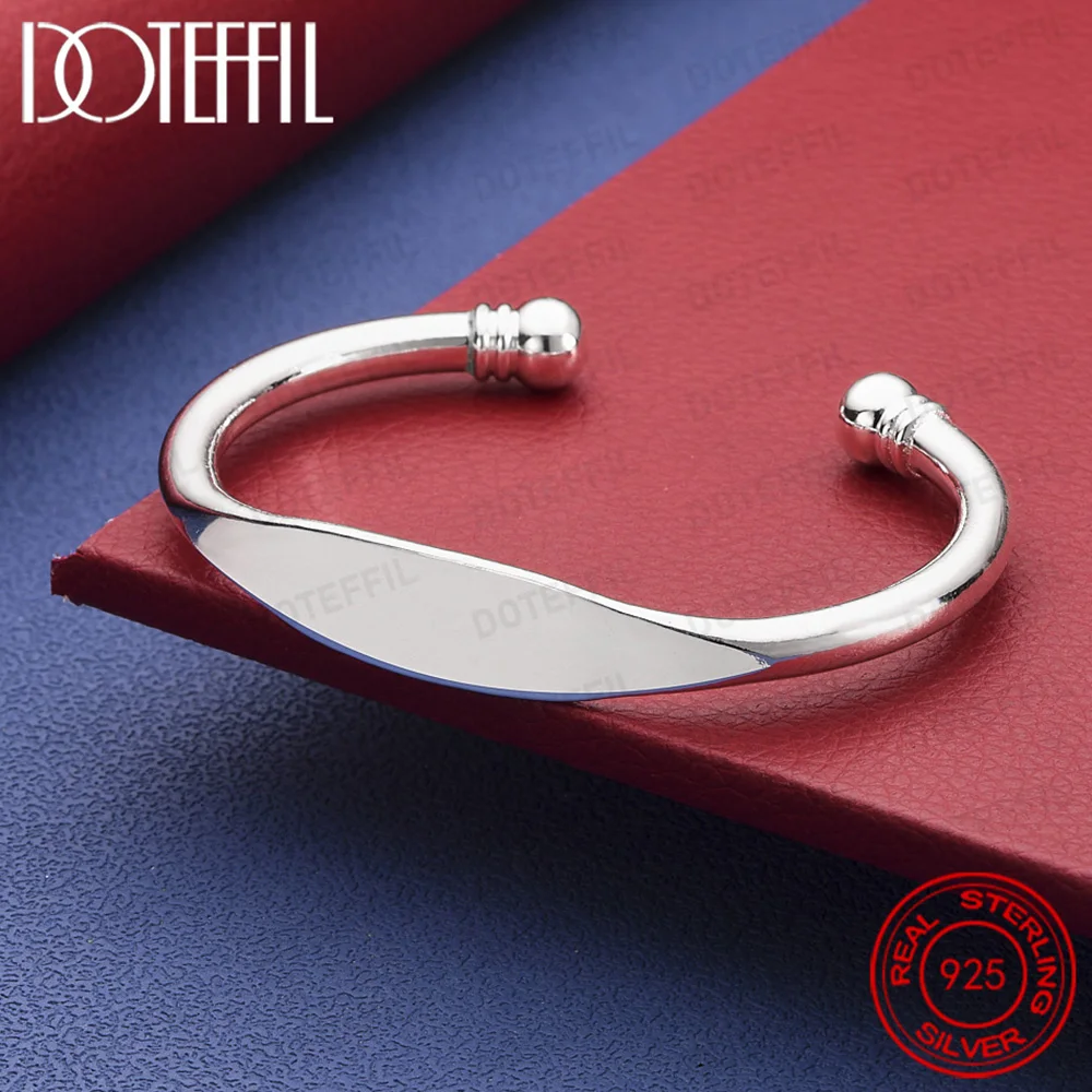 Armreif aus 925er-Sterlingsilber mit doppelter Perle für Damen und Herren, feiner Modeschmuck