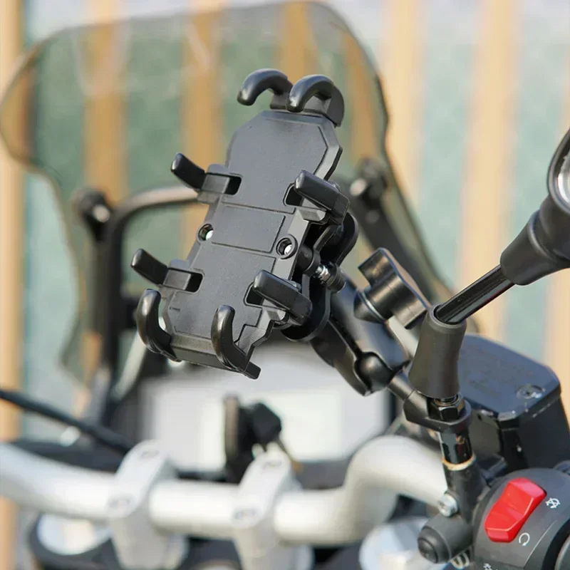 

Universal Bicycle Phone Holder for 4.7-7 Inch Mobile Phone Stand Shockproof Bracket