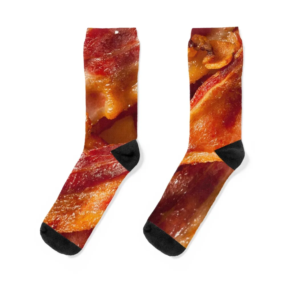 

Delicious crispy bacon background funny texture pattern for meat lovers HD High Quality Online Store Socks