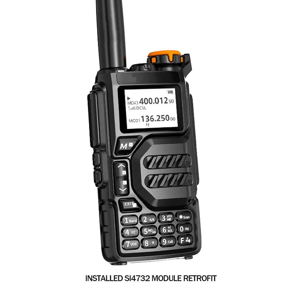Обновленная версия Quansheng UV-K5 Walkie-talkie, высокочувствительная полнодиапазонная рация с добавлением модуля SI4732, Модифицированная, готовая