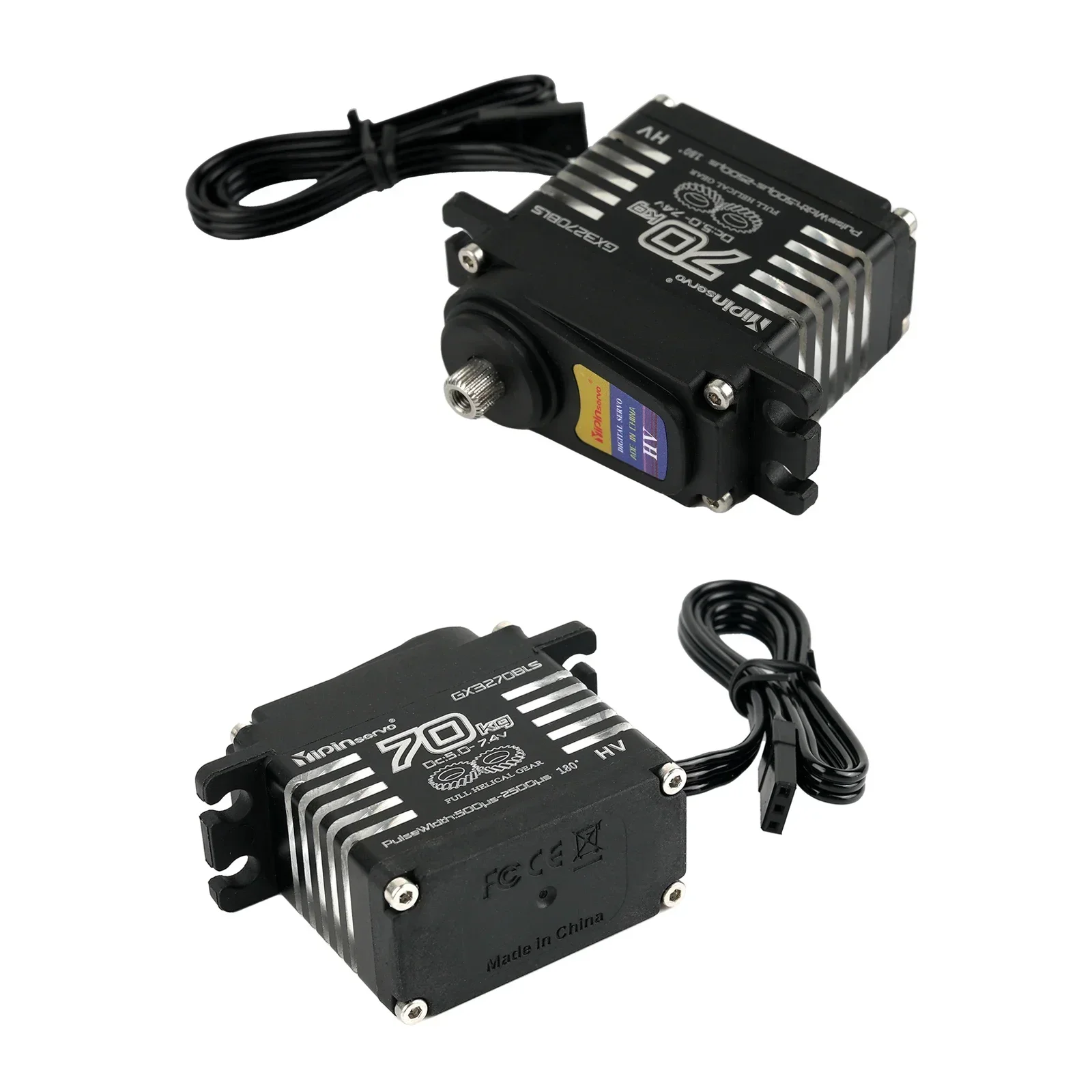 70KG High Torque Digital Servo High Voltage Metal Gear IP68 Brushless Motor 6.0-8.4V Servos for 1/10 1/8 TRX6/scx10 RC Crawler