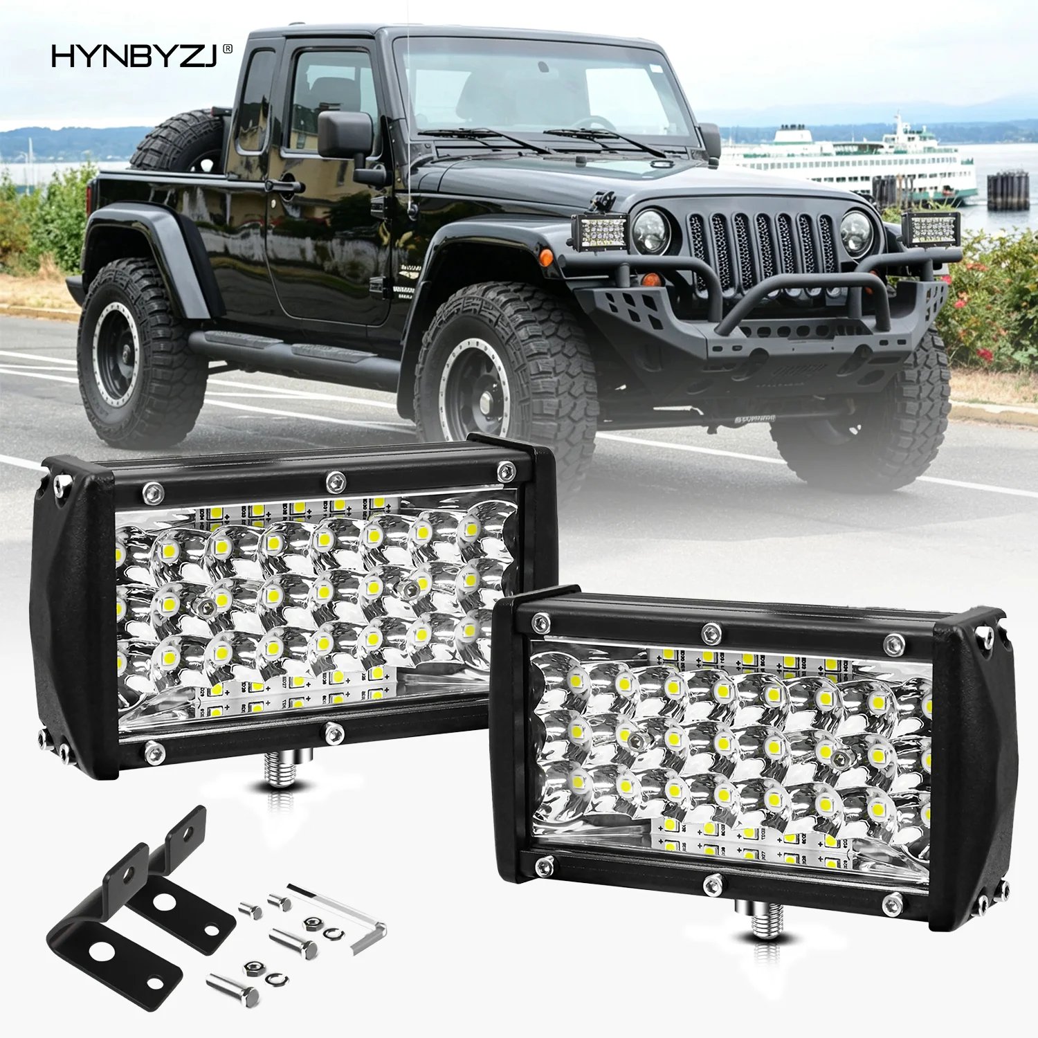 5Inch/7Inch 120W Led Work Light Bar 9''/15
