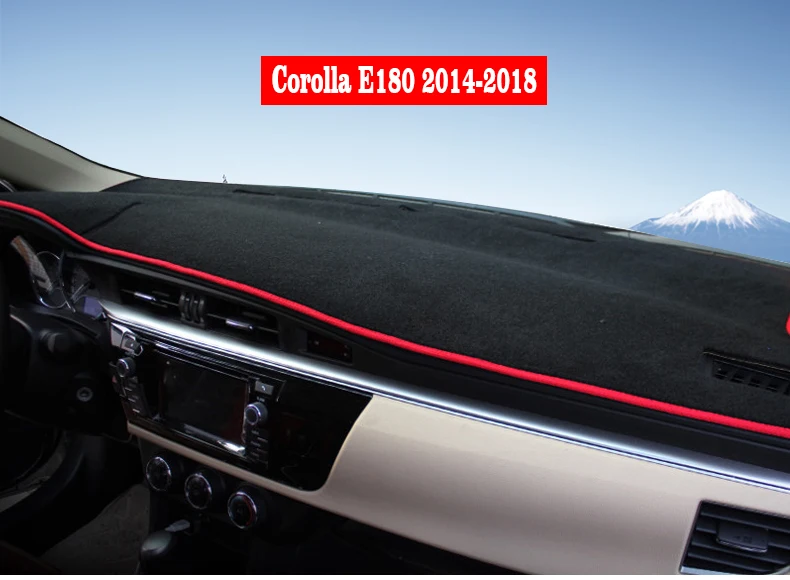 Auto Dashboard Abdeckung Dash Anti-Uv-Matte Für Toyota Corolla E180 E150 2006 2007 2008 2009 2010 2012 2013 2014 2015 2016 2017 2018 – Detail 10
