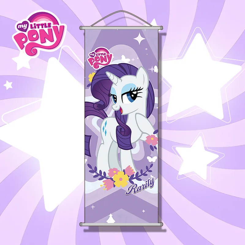 New My Little Pony Hanging Painting Cartoon Pinkie Pie Long Poster Room Decoration Anime Merchandise Decoration Reel
