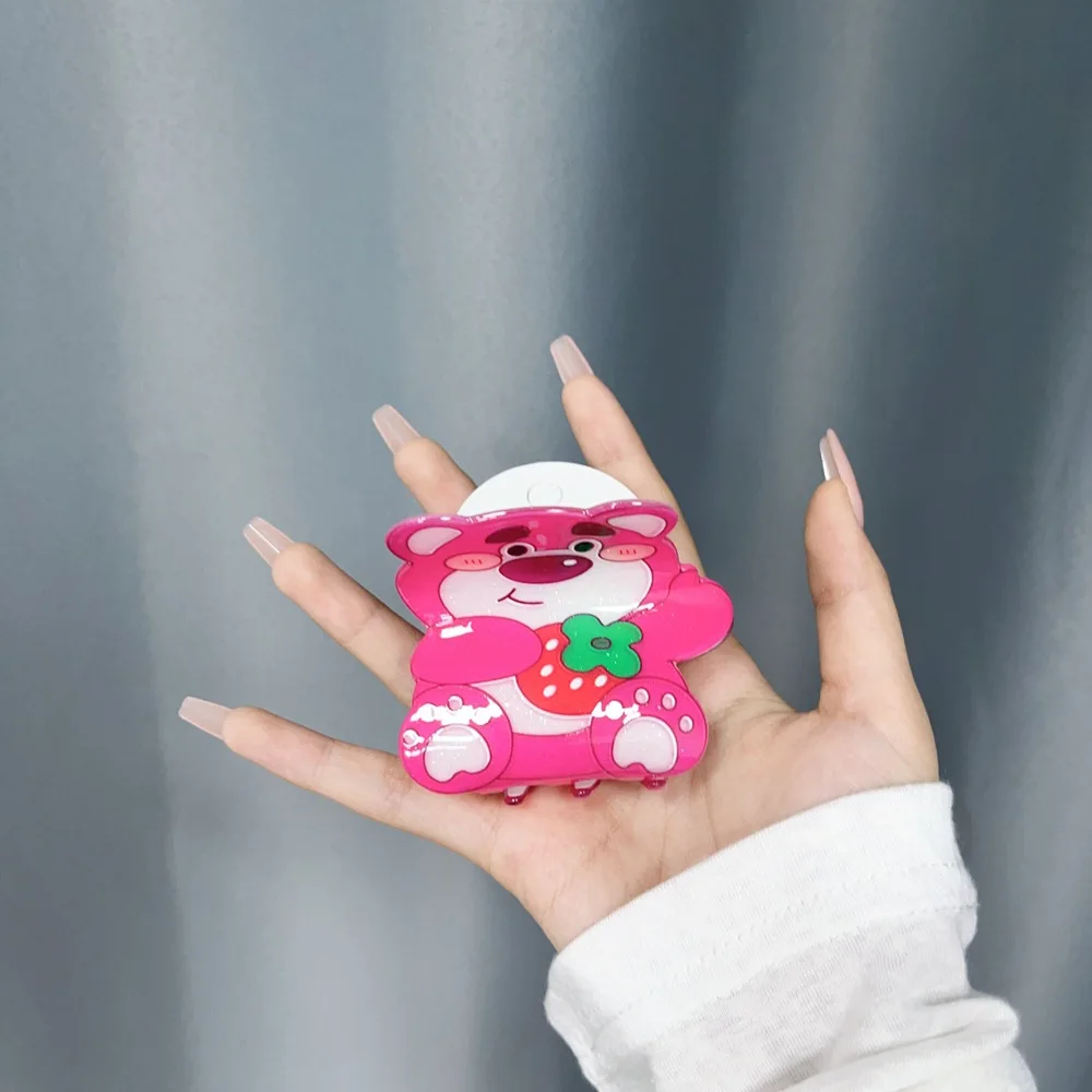 Cartoon Disney Anime Lotso Hairclip Women Cute Strawberry Bear Hair Claw Girl Pink Acrylic Accessory Hairpins Kids Birthday Gift