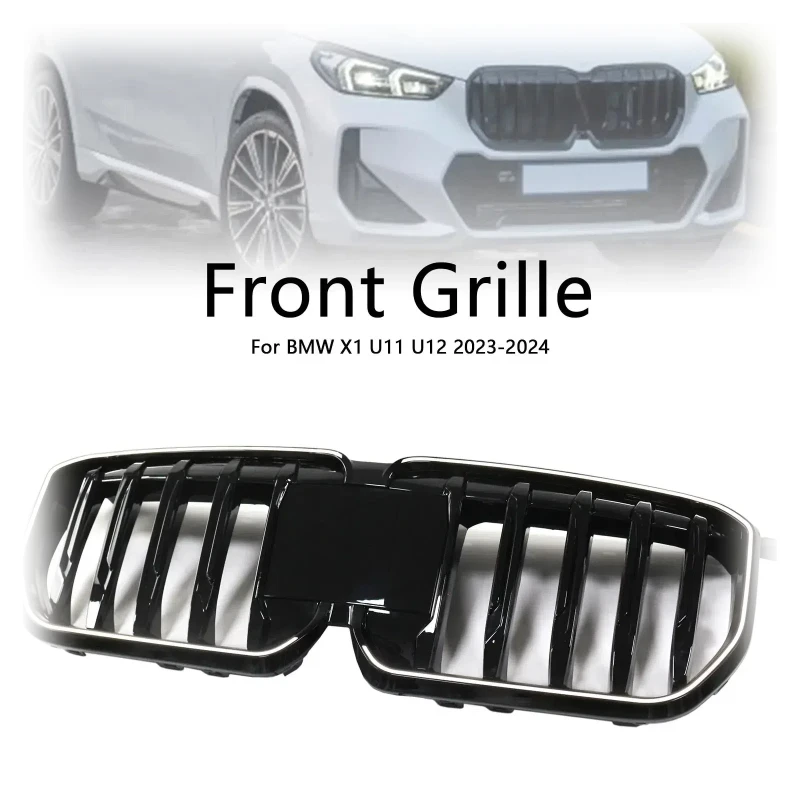 

Глянцевый черный передний бампер, решетка почек, подходит для BMW X1 U11 U12 2023-2024